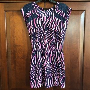 Akira navy/pink dress